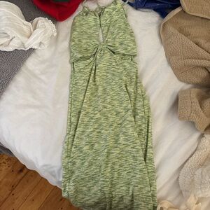 Green bodycon dress. Worn once